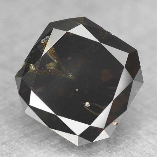 2.4 ct 100% natural earth mind african black diamond
